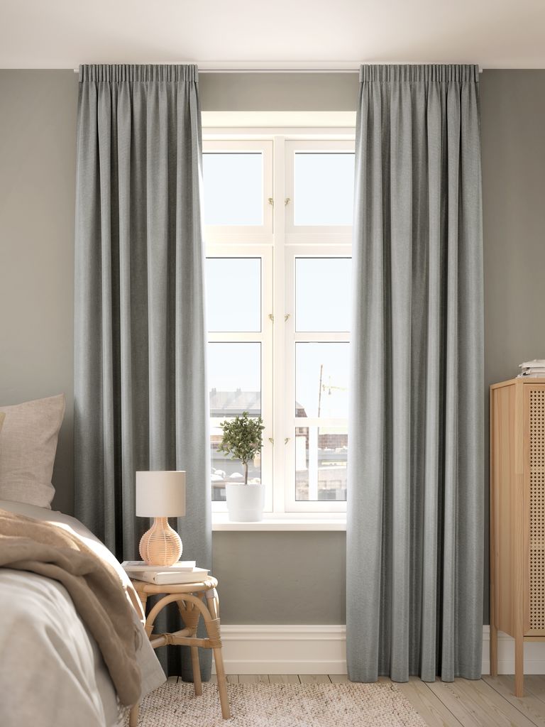 Blackout curtain LEKA 1x140x300 grey