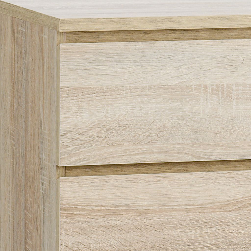 3+3 drawer chest LIMFJORDEN light oak colour