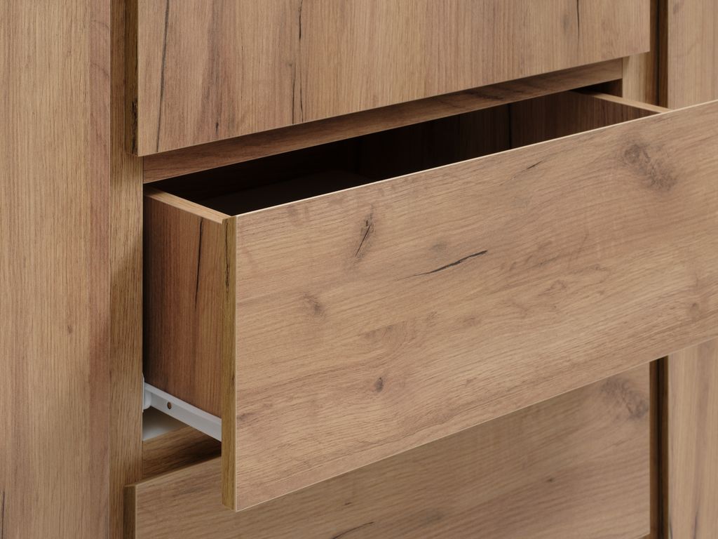 Wardrobe LIMFJORDEN 180x200 combi natural oak colour