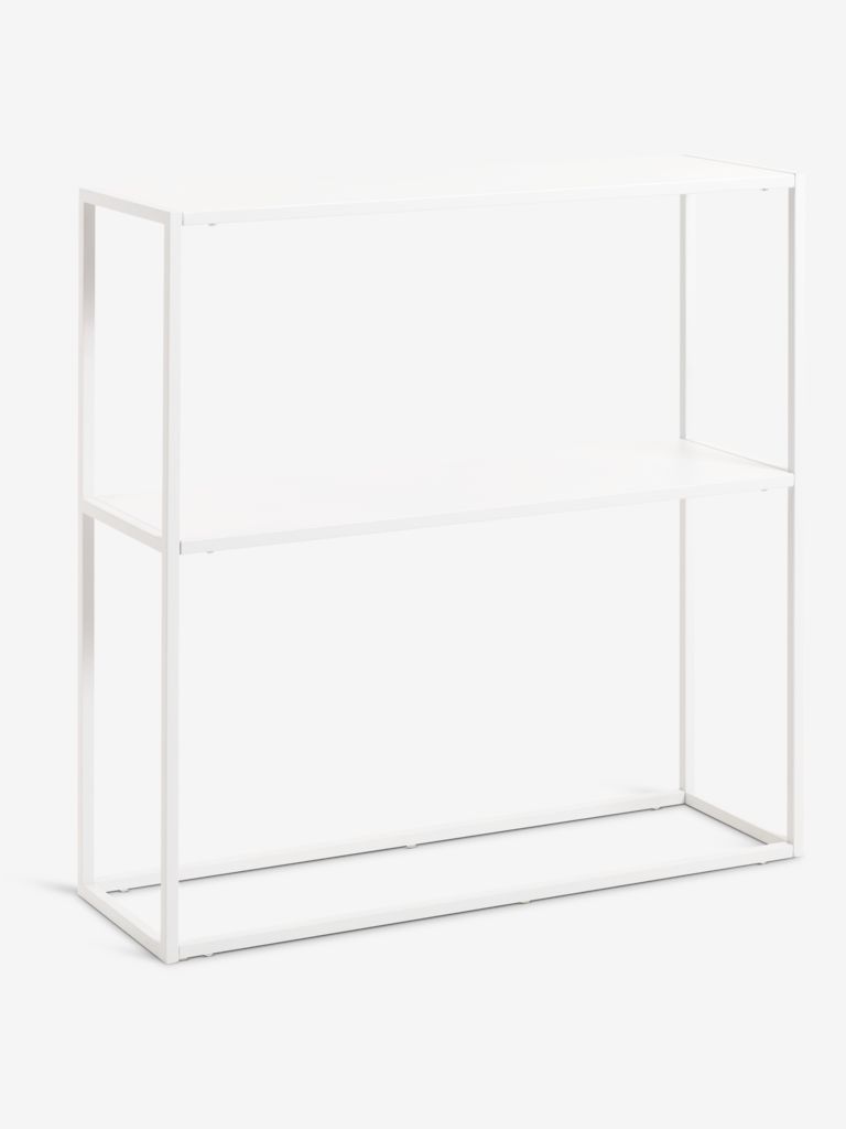 Console table VIRUM 26x80 w/shelf white