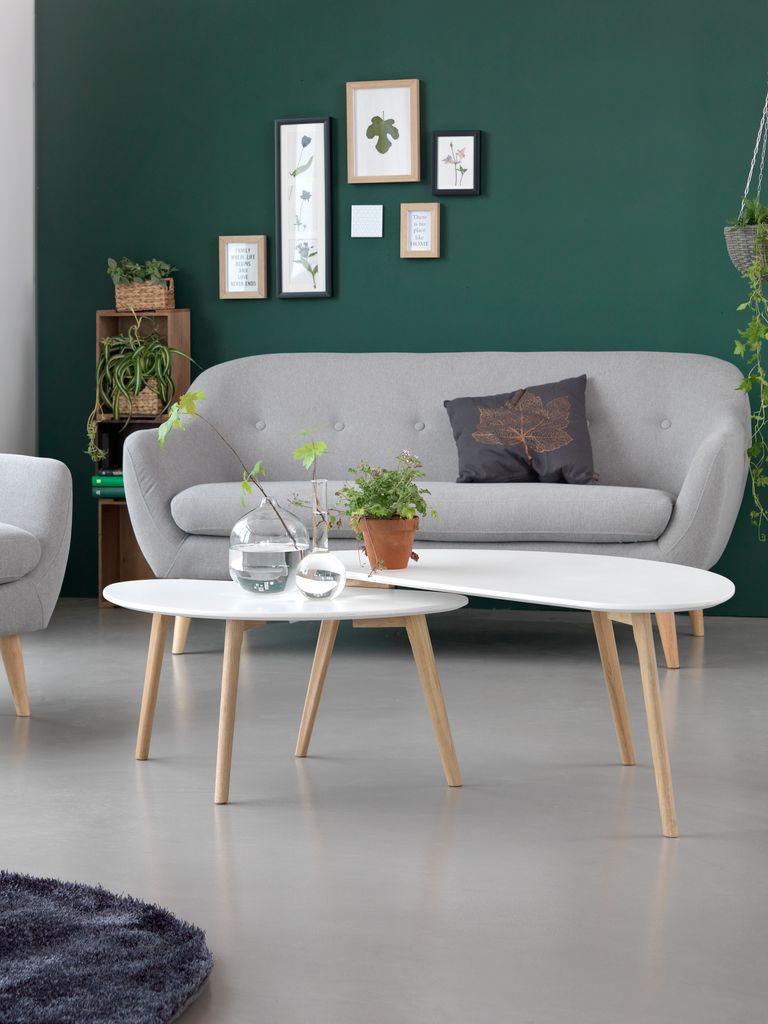 Coffee table LEJRE 48x85 white/oak