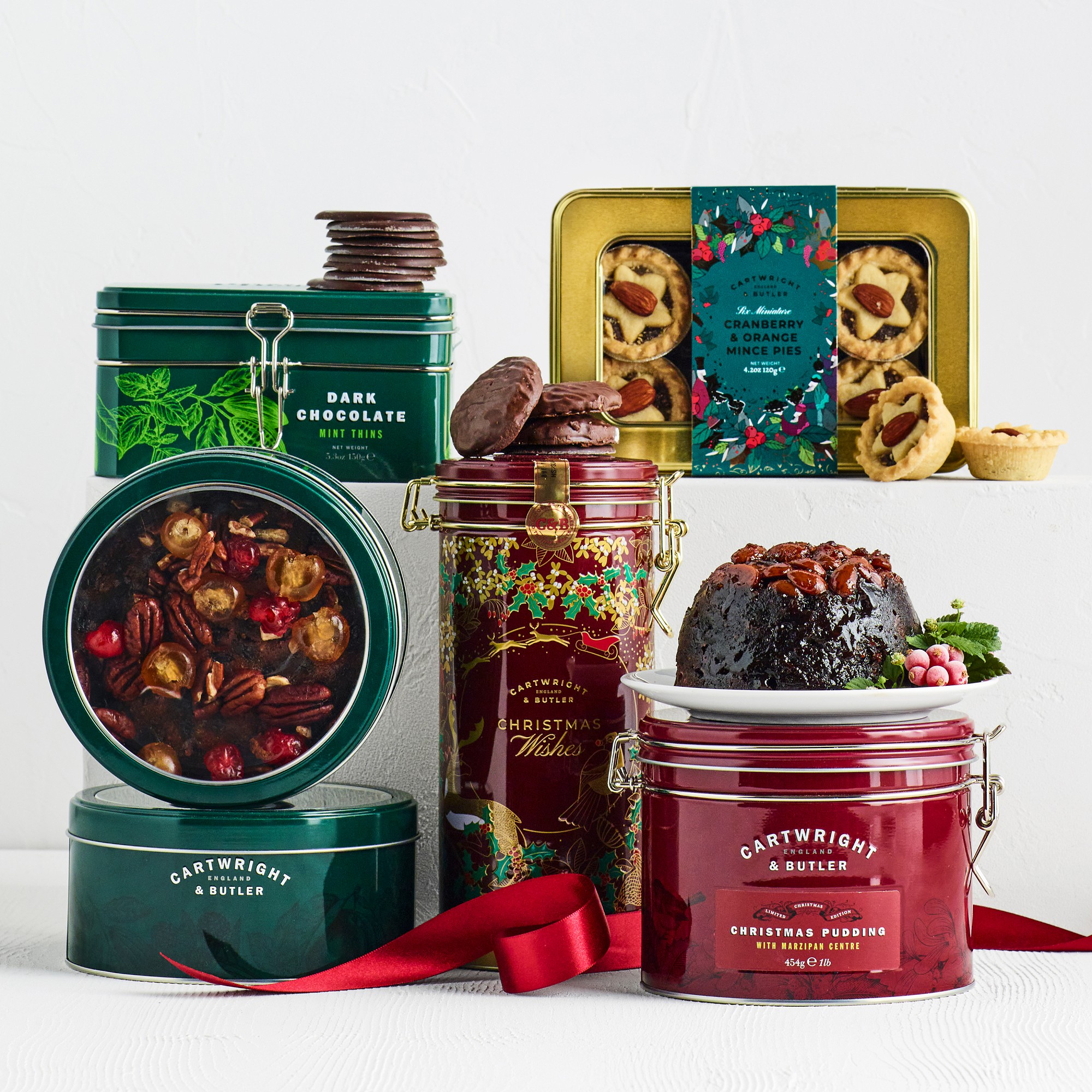 Cartwright & Butler Musical Christmas Wished Biscuit Tin