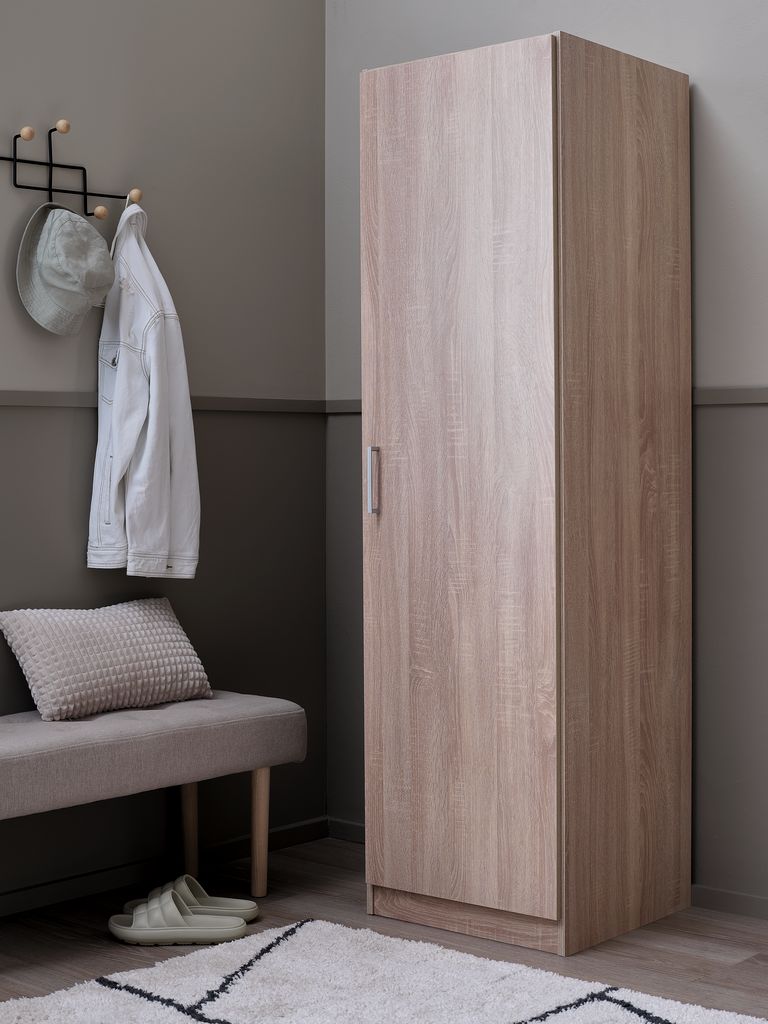 Wardrobe FANDRUP 50x176 1 door light oak colour