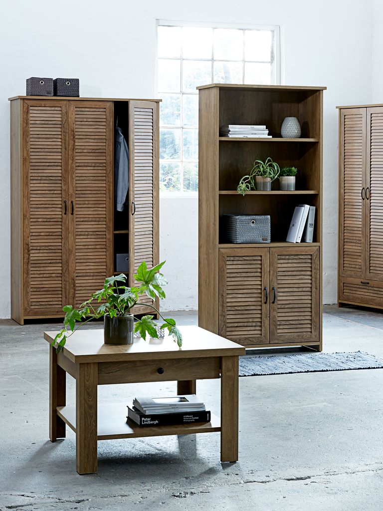 Wardrobe MANDERUP 128x199 3 doors wild oak colour