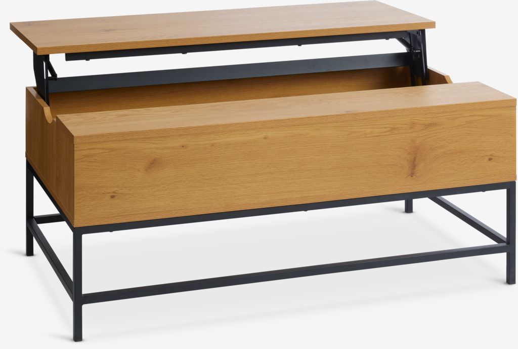 Coffee table AABENRAA L110 lift-top/storage oak colour
