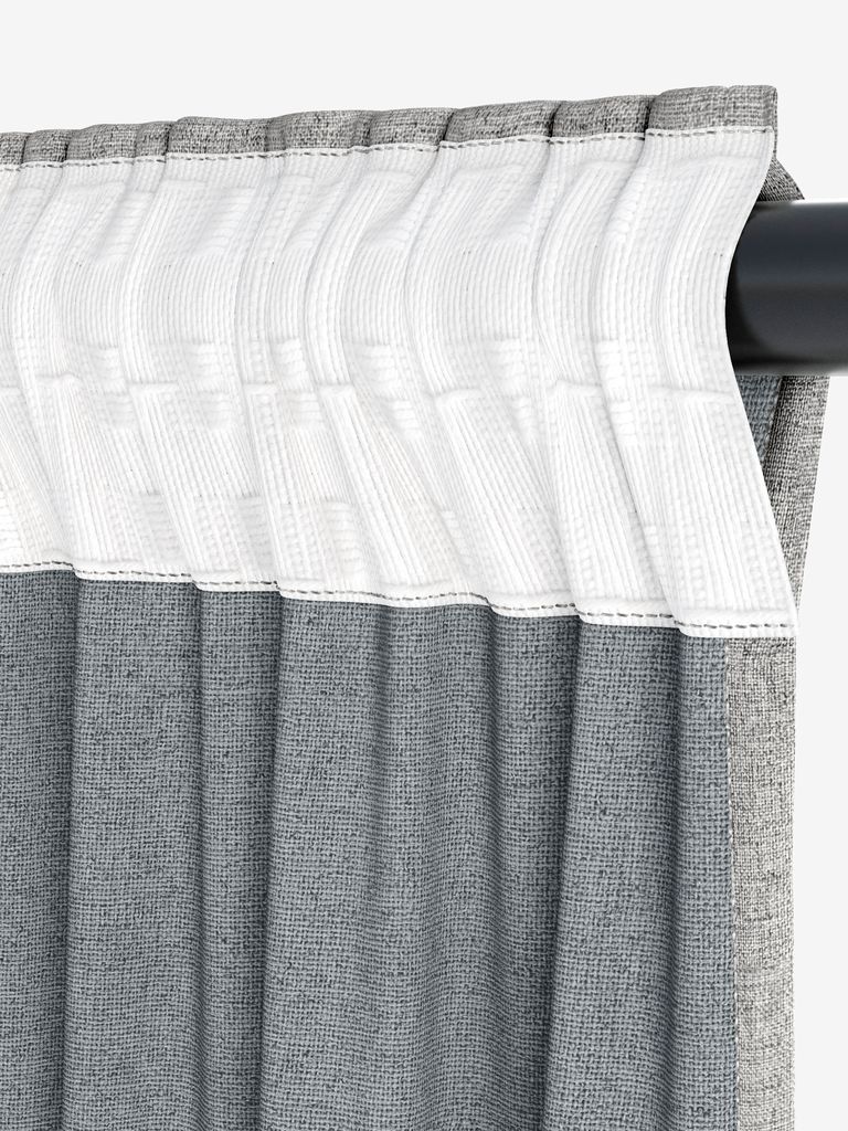 Blackout curtain LEKA 1x140x300 grey