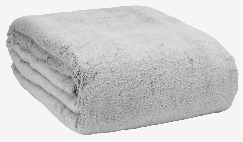 Fleece throw KRATTFIOL 200x220 grey