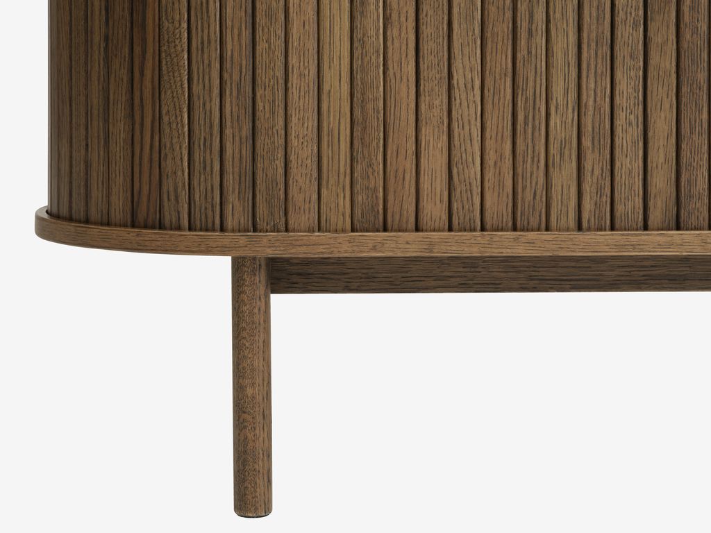 Sideboard LYNGVIG 120 cm 2 tambour doors dark oak