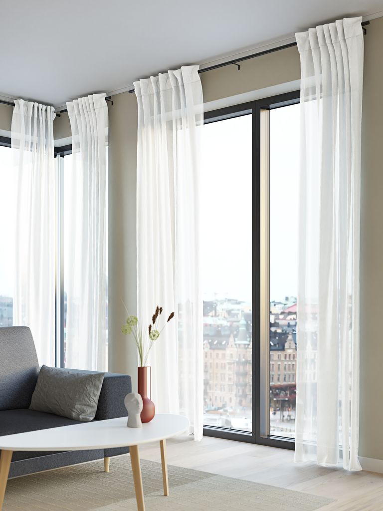 Curtain BOREN 1x140x245 off-white