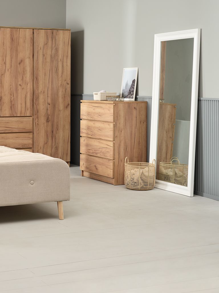 Wardrobe LIMFJORDEN 120x200 combi natural oak colour