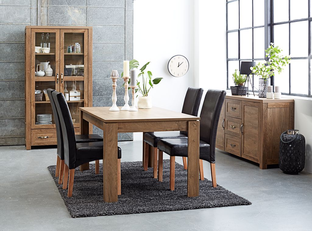 Sideboard JUNGEN 2 doors 3 drawers wild oak colour