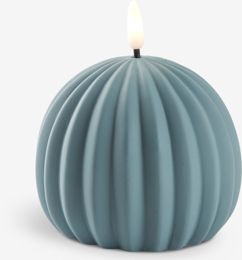 LED candle THOMAS D10xH12cm w/timer