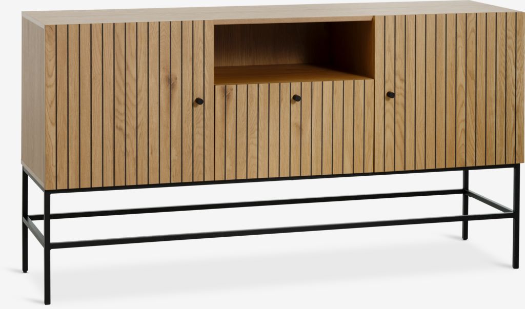 Sideboard HEMDRUP 2 doors 1 drawer oak colour