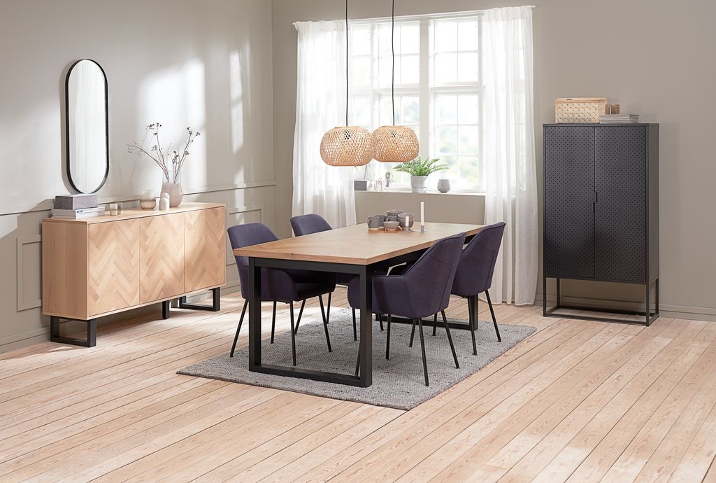 Cabinet VIRUM 2 doors black