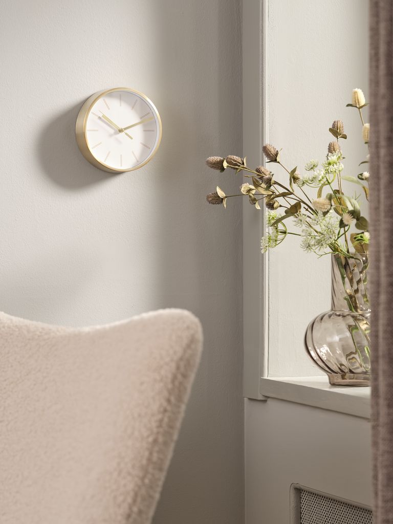 Clock CARSTEN D15cm gold