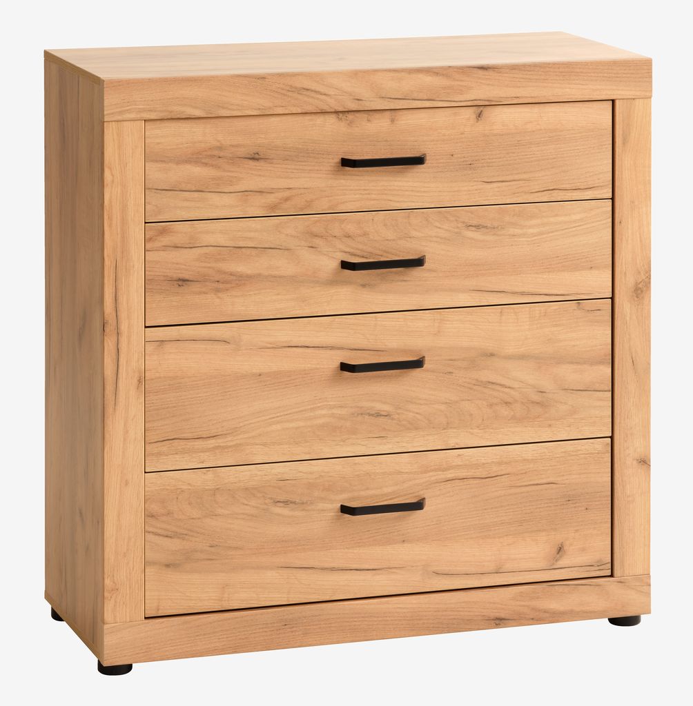 4 drawer chest LINTRUP oak