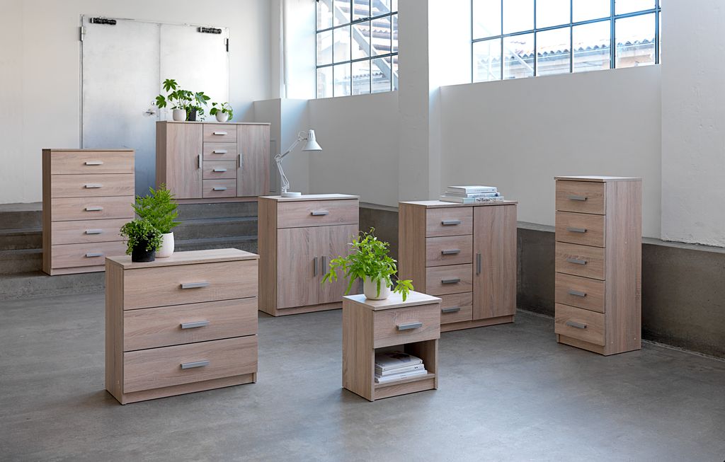 3 drawer chest TAPDRUP oak