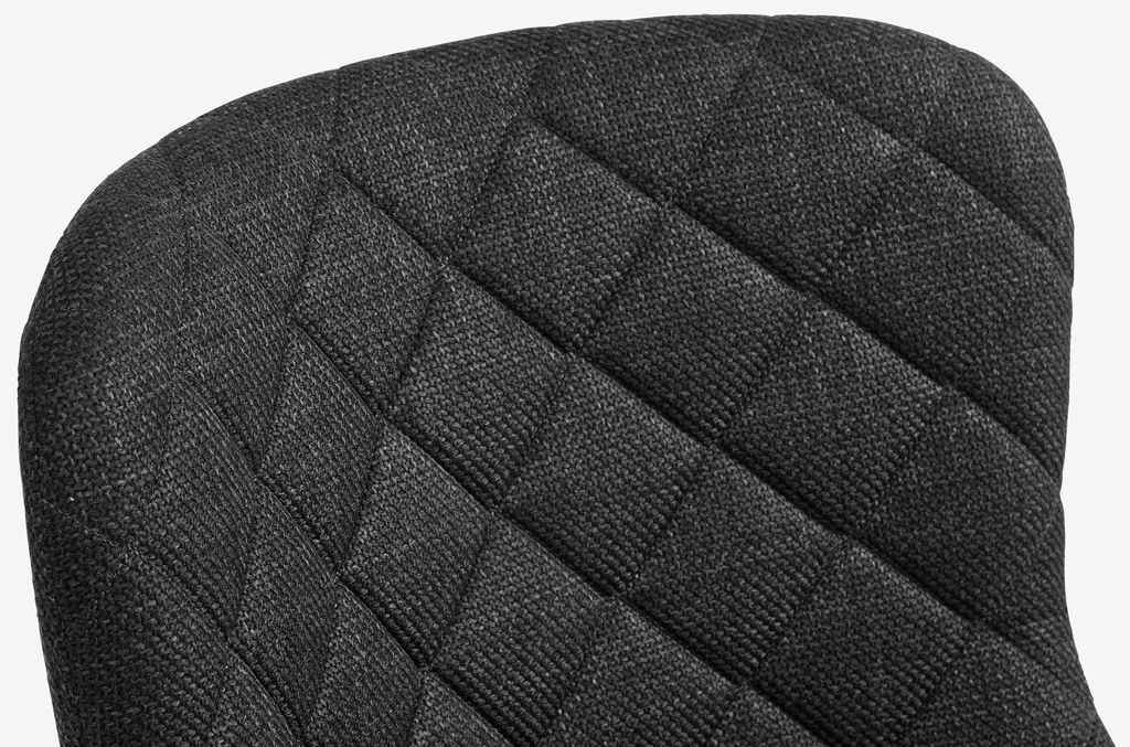 Desk chair PEBRINGE dark grey fabric/black