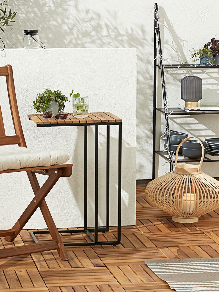 Side table BELDRINGE W30xL40xH61 hardwood