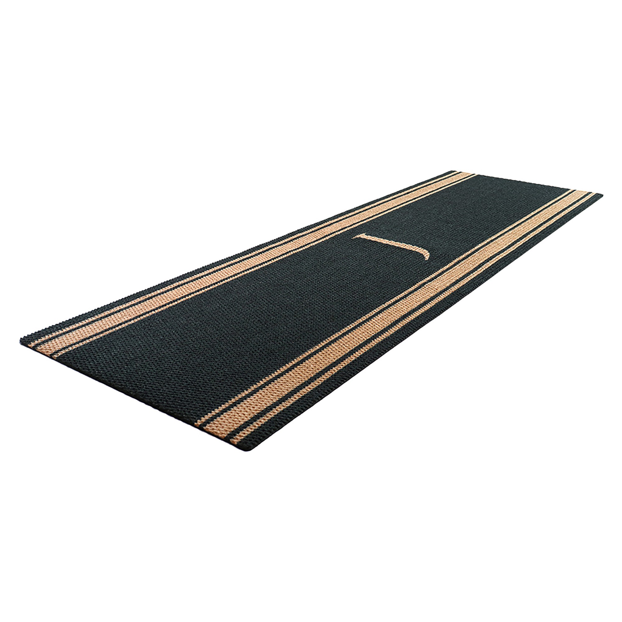 Neighburly Initial Stripes Indoor/Outdoor Monogram Doormat