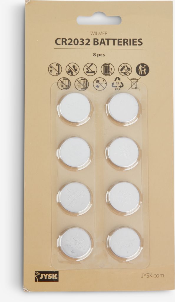 Batteries WILMER CR2032 pack of 8 pack