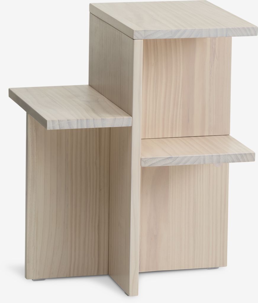 Pedestal SOLLERUP with shelves solid pine