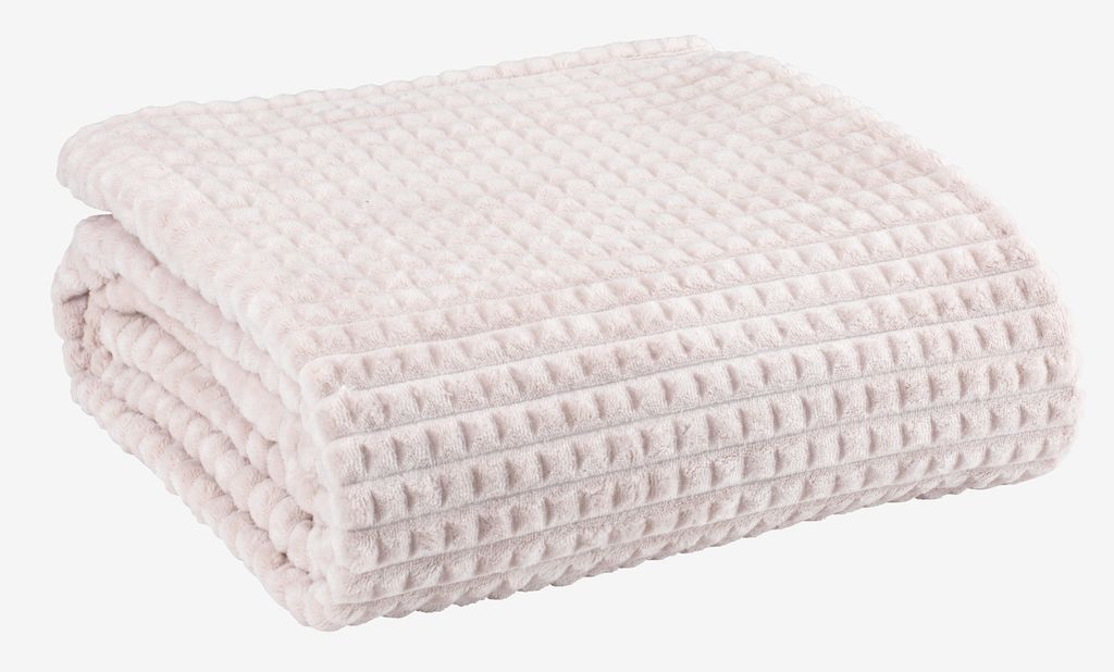 Fleece throw HAGTORN 140x200 beige