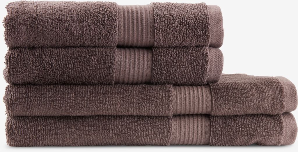 Hand towel KARLSTAD 50x100 dark brown KRONBORG