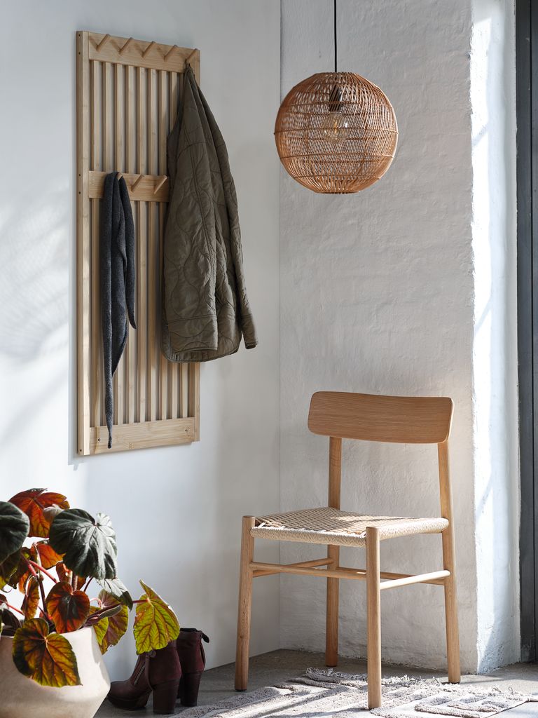 Coat rack EGTVED 9 hooks bamboo