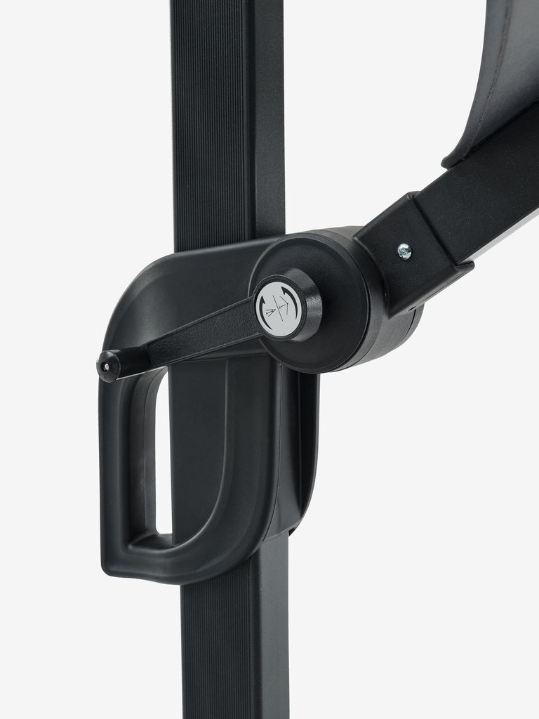 Hanging parasol TRONDHEIM D300 grey