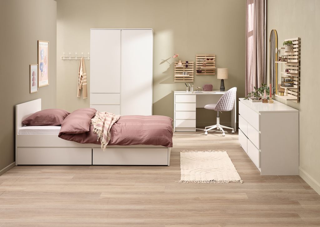 3+3 drawer chest LIMFJORDEN white