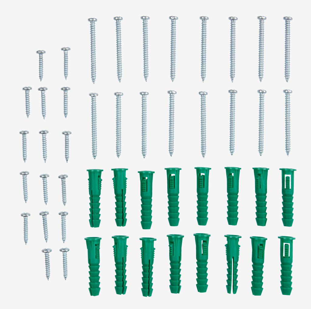 Screw and plug set 32 screws/pk
