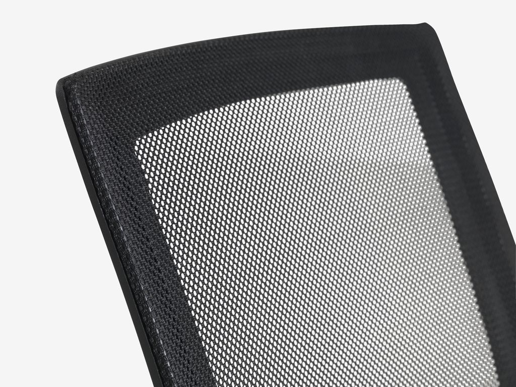 Desk chair ASPERUP black mesh/black fabric