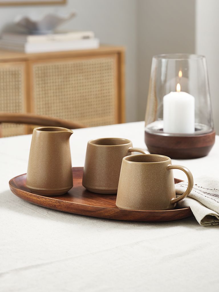 Decorative tray PETERSEN W28xL40cm brown