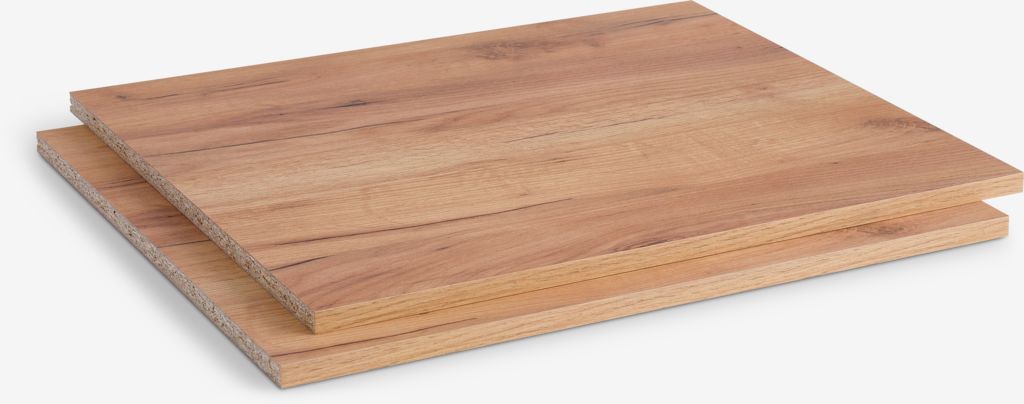 Shelves f/ ODDER/LIMFJORDEN 2 doors 2pcs/pk oak