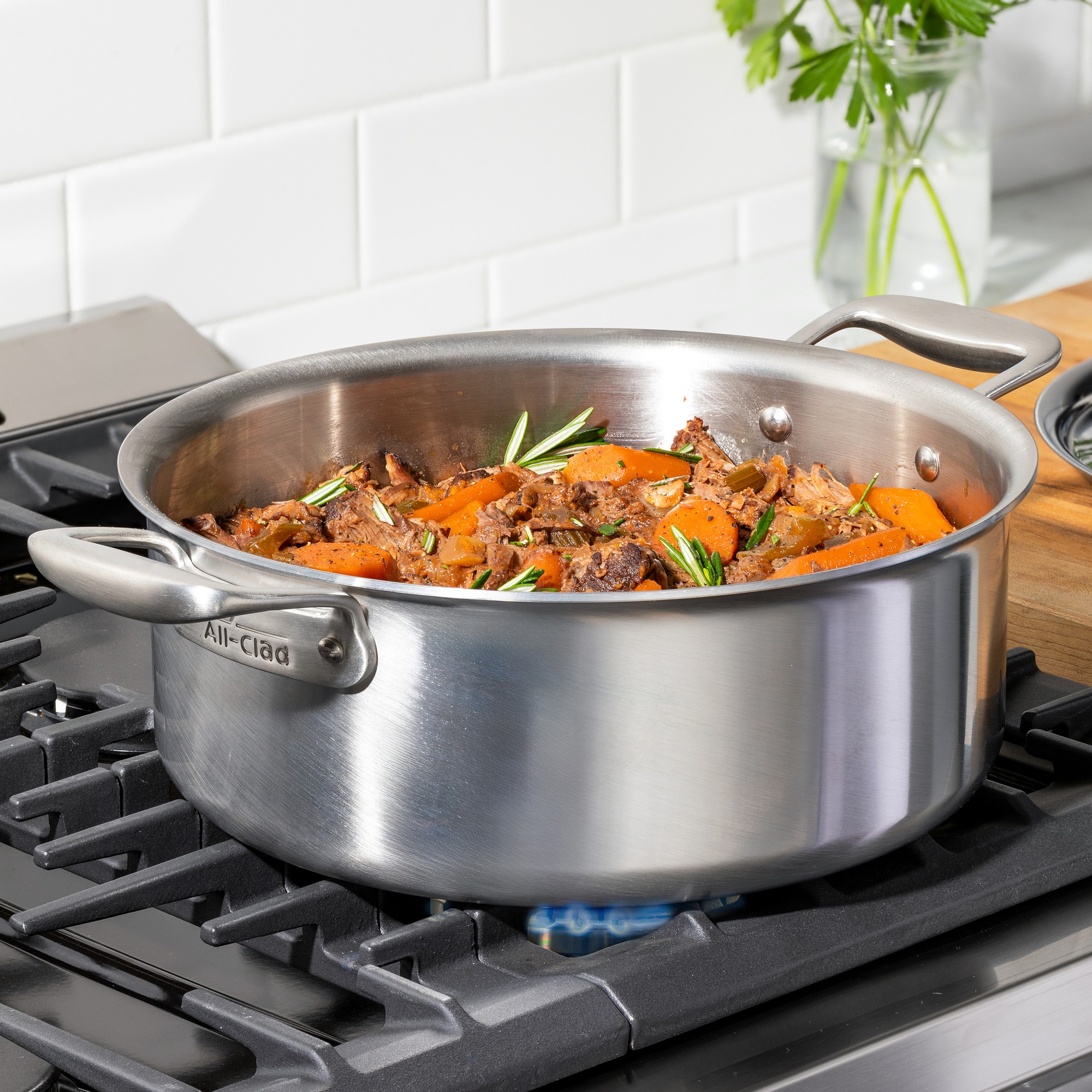 All-Clad Collective Stainless-Steel Dutch Oven Slow Cooker, 6-Qt.