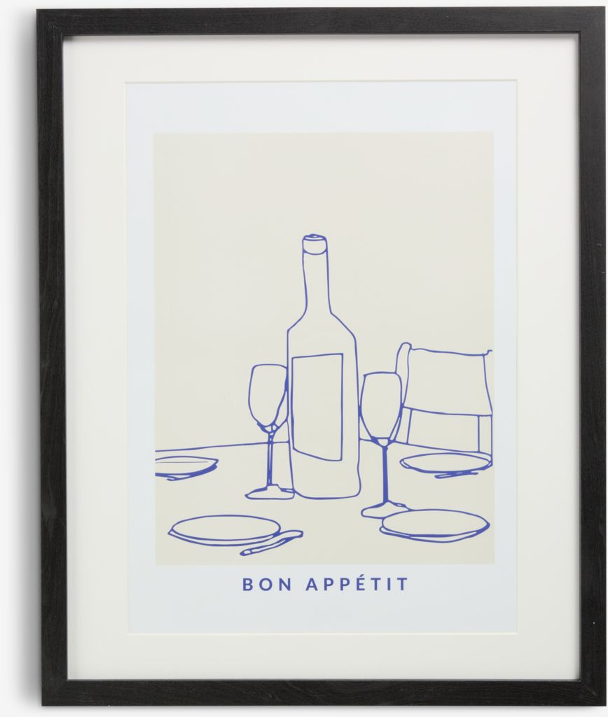 Picture frame OSCAR 40x50cm black with A3 passepartout