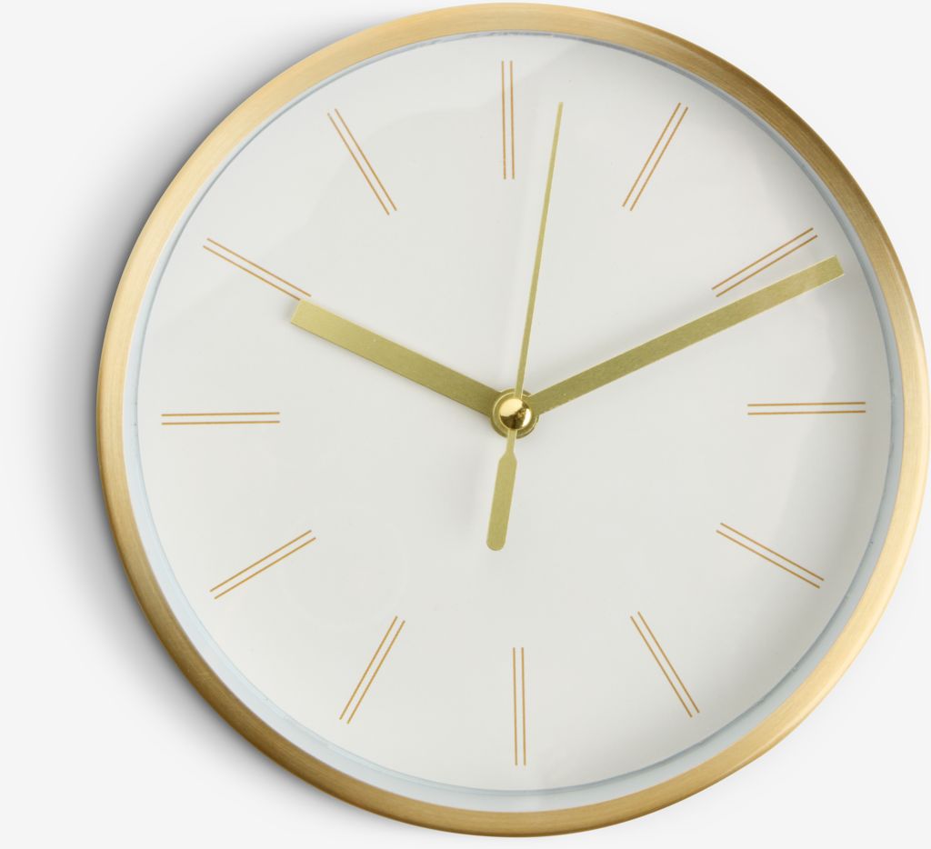 Clock CARSTEN D15cm gold