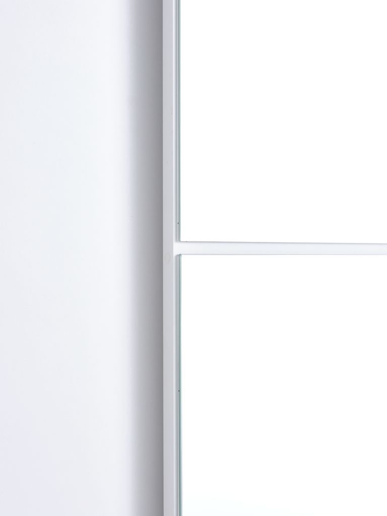 Wardrobe ODDER 120x201 2 sliding doors w/mirror white