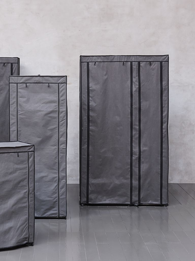 Wardrobe DAMHUS 100x174 dark grey