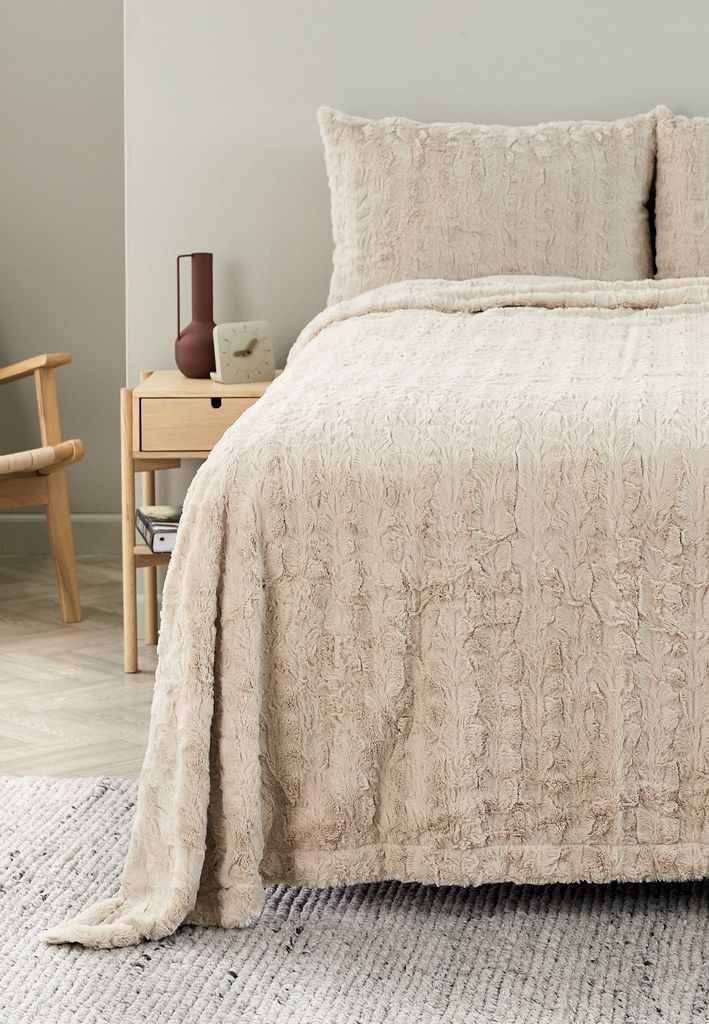 Bedspread MYGGBLOM 220x240 beige