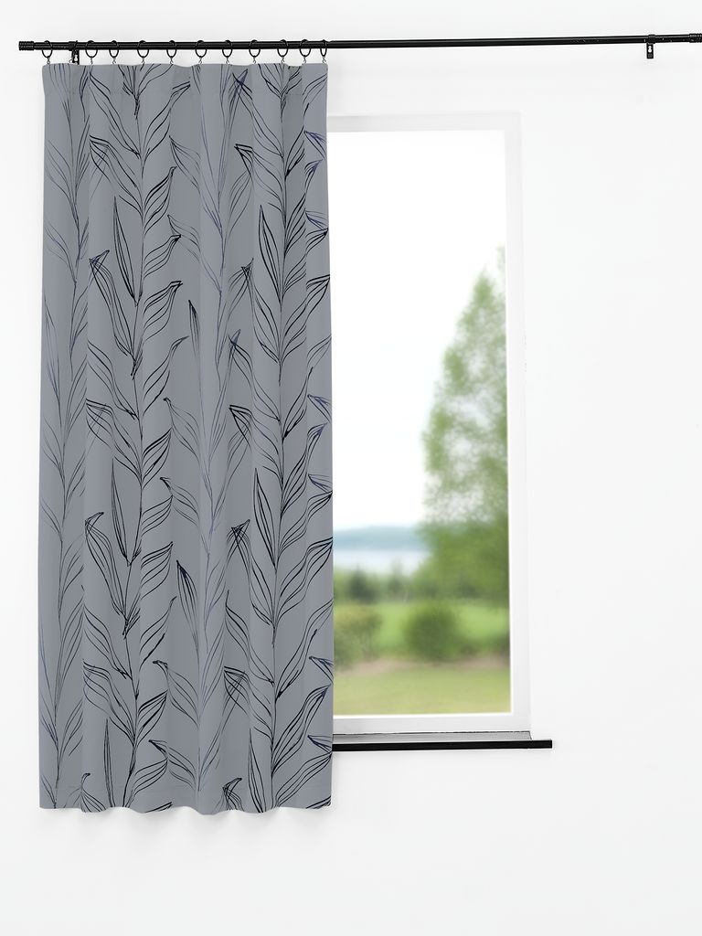 Dimout curtain GOTLAND 1x140x175 grey
