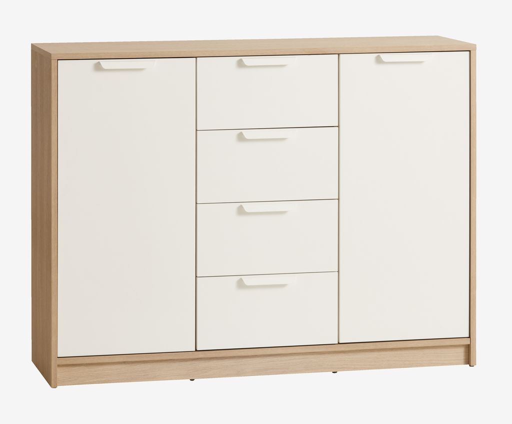 Sideboard JENSLEV 2 doors oak/white
