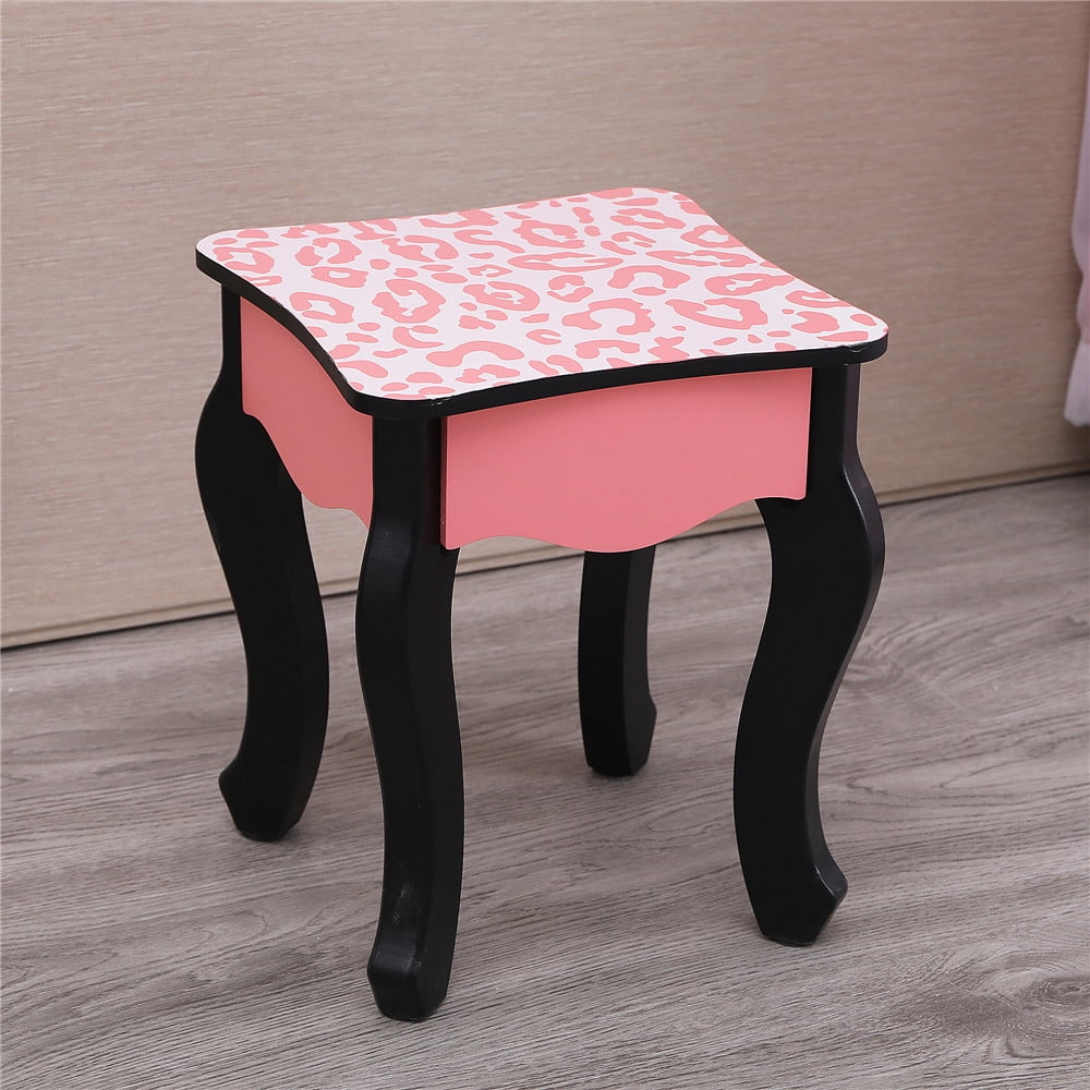 Lowest Prices - Ktaxon Kids Vanity Table and Stool Set with 3 Mirrors, Pretend Play Princess Makeup Dressing Table,Children's Furniture