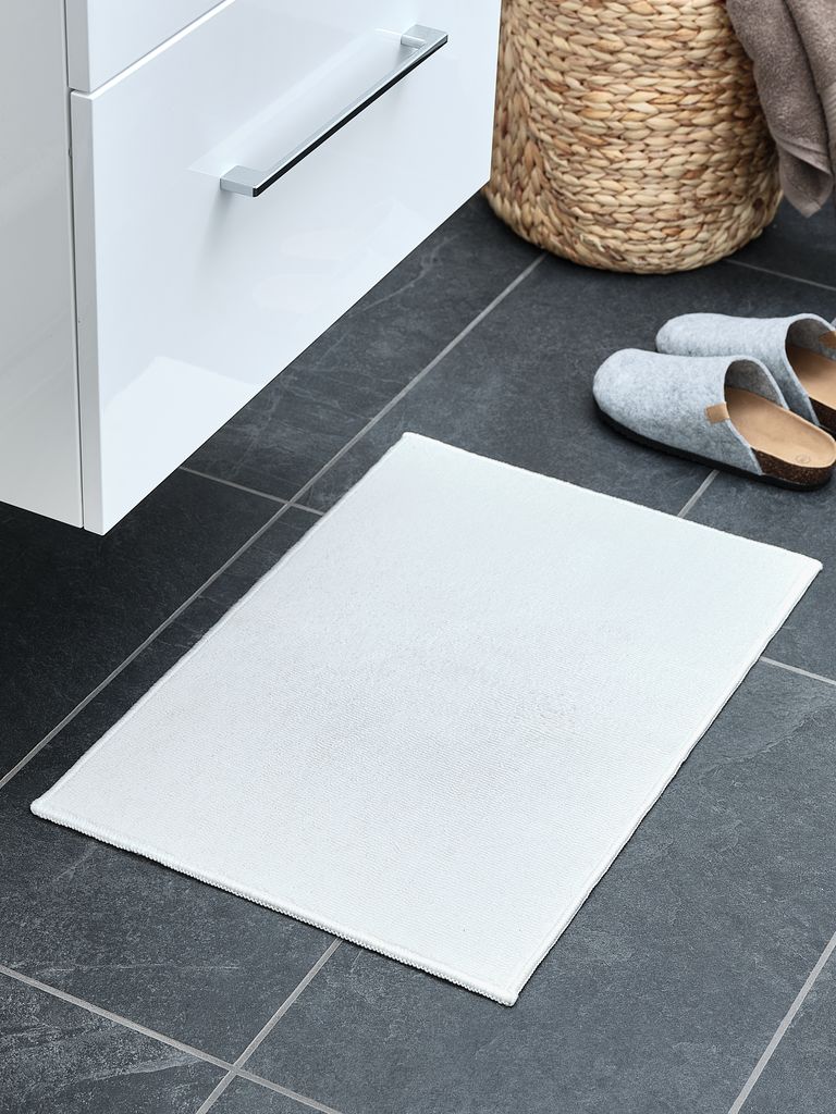 Bath mat KIRUNA 40x60 white
