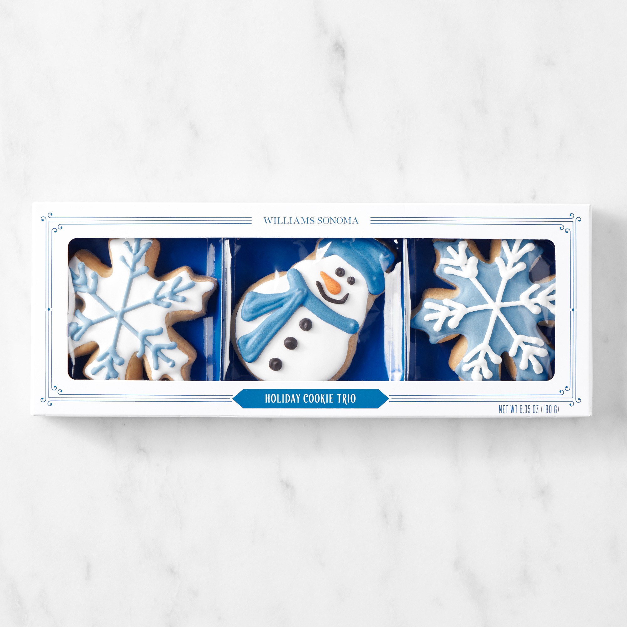 Williams Sonoma Iced Holiday Sugar Cookie Trio