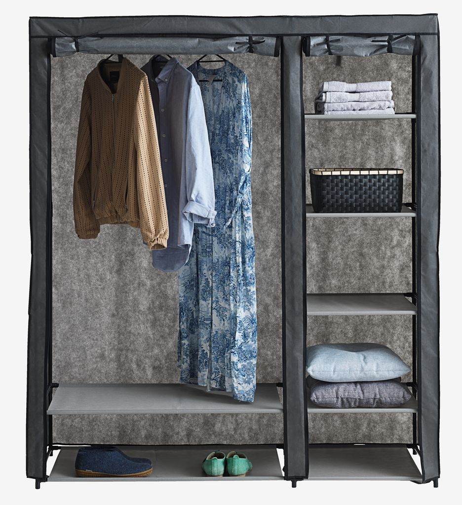 Wardrobe DAMHUS 149x174 dark grey