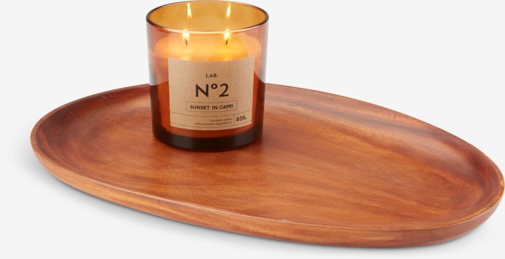 Decorative tray PETERSEN W28xL40cm brown