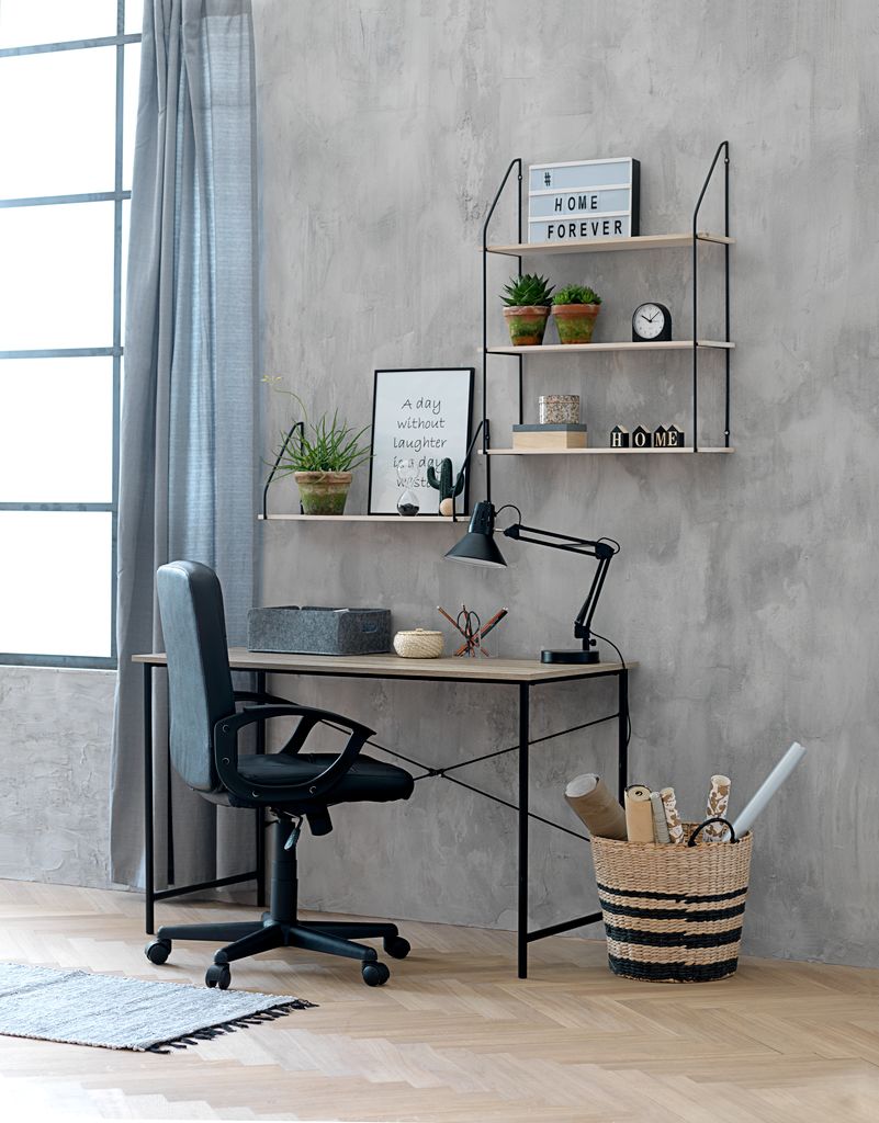 Desk VANDBORG 60x120 oak/black