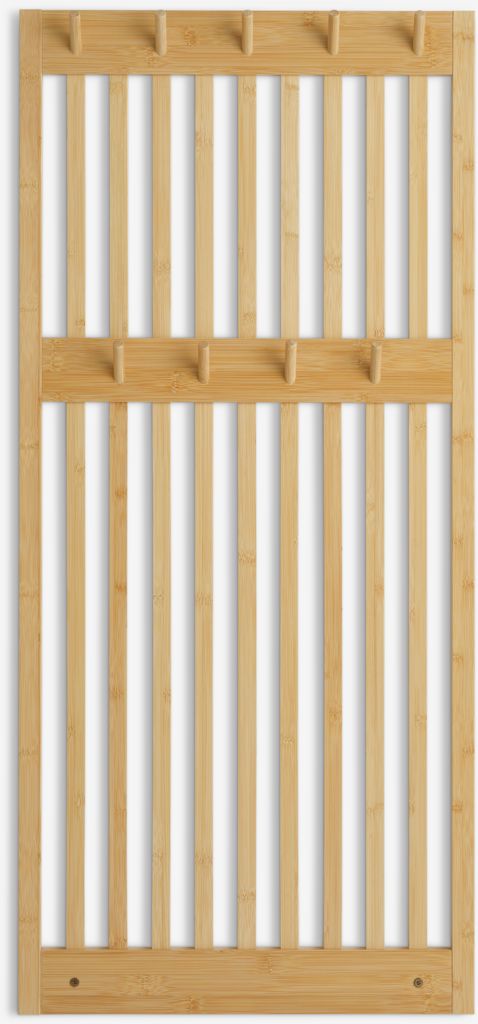 Coat rack EGTVED 9 hooks bamboo